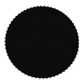 Round Black Trampoline Replacement Jump Mat