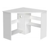 White Particleboard Corner Desk Open Box