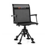 Goplus Mesh Swivel Hunting Chair with Armrests