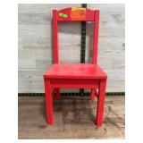 Red Painted Wood Children