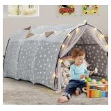 Costway Kids Bed Tent Glow-in-the-Dark Stars