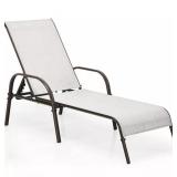 Adjustable Outdoor Metal Frame Lounge Chair