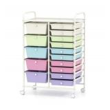 15-Drawer Rolling Storage Organizer Cart