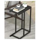Black Metal C-Shaped End Table Kit