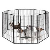 Metal Wire Pet Playpen With Gate Panels