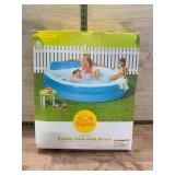 Sun Squad Inflatable Family Pool With Bench