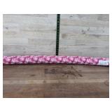 Pink White Palm Leaf Print Bolster Pillow