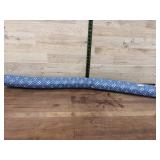 Blue and White Patterned Fabric Roll