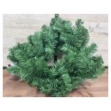 Artificial Pine Wreath With Care Tag