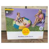 Sun Squad Sandbox With Cover, 45 Inch Diameter