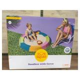 Sun Squad Sandbox With Cover, 45 Inch Diameter