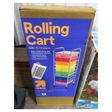 10-Drawer Rolling Cart with Metal Frame