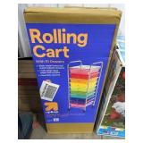 10-Drawer Rolling Cart with Metal Frame