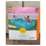 Sun Squad Inflatable Rectangular Family Pool