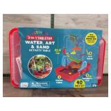 3-in-1 Tabletop Water, Art & Sand Activity Set