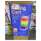 10-Drawer Rolling Cart with Rainbow Drawers