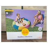 Sun Squad Sandbox With Cover, 45 Inch Diameter