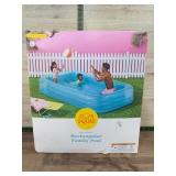 Sun Squad Inflatable Rectangular Family Pool