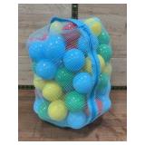 Bag of 100 Plastic Colorful Play Balls