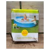 Sun Squad Inflatable Family Pool with Bench