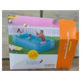 Sun Squad Inflatable Rectangular Family Pool