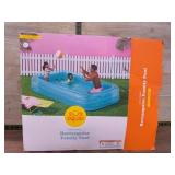 Sun Squad Inflatable Rectangular Family Pool