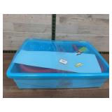 Blue Plastic Water and Sand Table Set