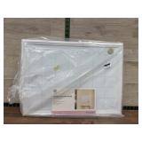 White Wood Frame Dry Erase Calendar 17x23 frame cr