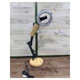 LED Ring Desk Lamp With Adjustable Arm