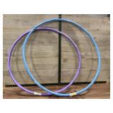 2 Tie Dye Max Hoops Blue and Purple