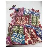 Bila Flora Patchwork Multi Dress Size L