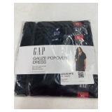 GAP Gauze Popover Dress XL Black