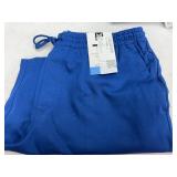 Mens Large Blue Elastic Waist Shorts