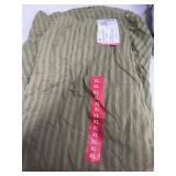 Olive Green XL Skirt with Striped Texture