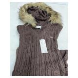Hollister Cable Knit Hooded sweater, Small