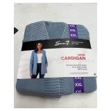 Seven7 Open Cardigan XXL 100% Cotton Blue