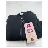 Girls Black Active Full Zip Jacket, Size M 7/8
