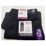 Seven7 Tummyless Slim Straight Jeans Size 16