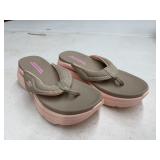 Skechers Foam Platform Flip-Flops, Size 7