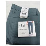 GAP 5 Pocket Pant 30x32 Slim Fit Green