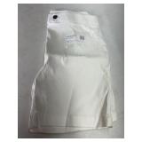 White Cotton Womens Shorts Size 8