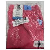 Ladies Dolphin Hem Pink Shorts Size Large