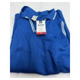 Womens Sandwash Pique Polo Dress XL Blue