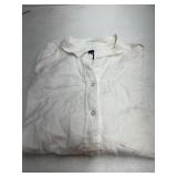GAP White Long Sleeve Linen Shirt XXL