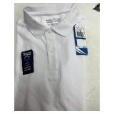 Nautica School Uniform White Polo Shirt XL