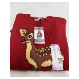 Mighty Fine Womenï¿½s Deer Sweater Small