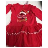 Red Tulle Skirt Holiday Dress Size 2T