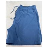 Blue Polyester Tech Shorts Size XL