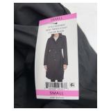 DKNY Black Trench Coat Size Small
