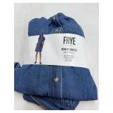 FRYE Denim Dress Medium Button Front